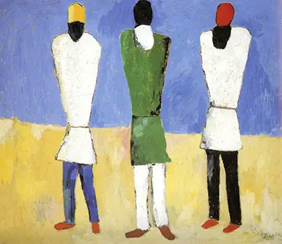 Peasants (1932) Kazimir Malevich